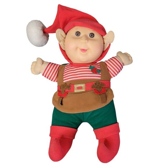Vintage Cabbage Patch Kids Elf Baby Doll Stuffed 13” Christmas 1992 - Picture 6 of 9